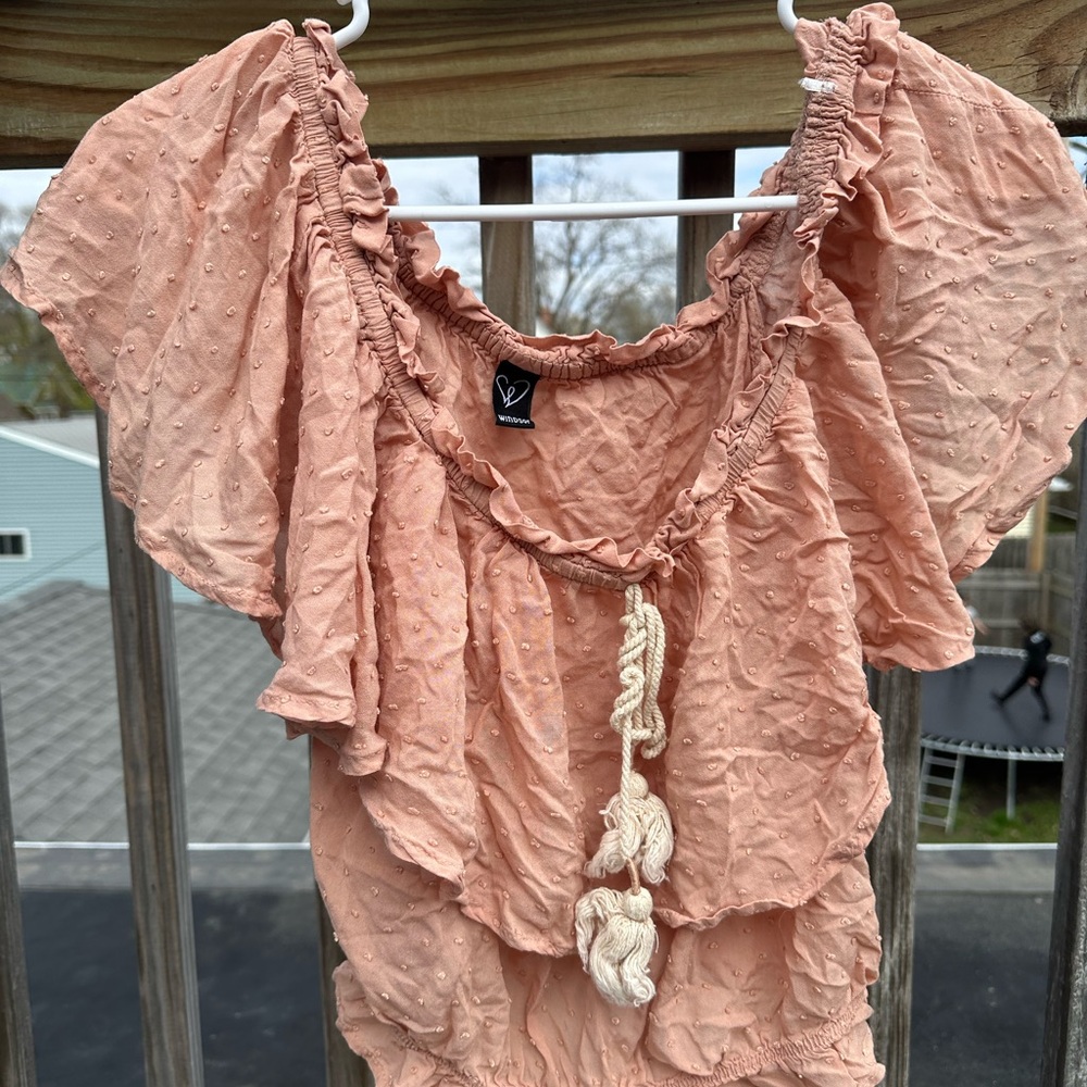 Windsor Blush Ruffled Top